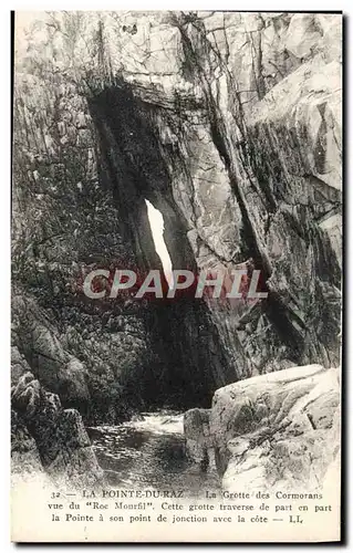 Ansichtskarte AK Pointe Du Raz La Grotte des Cormorans vue du Roc Mourfil