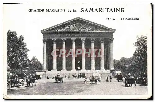 Cartes postales Paris La Madeleine Publicite Grands Magasins de la Samaritaine