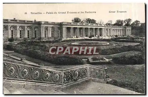 Cartes postales Versailles Palais du Grand Trianon et les Parterres