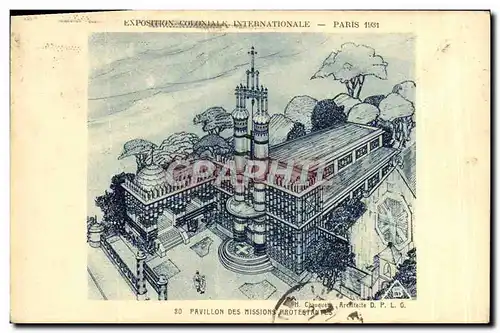 Ansichtskarte AK Paris Exposition Cononiale 1931 Pavillon des missions protestantes