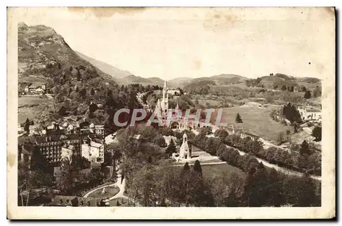 Cartes postales Lourdes La Basilique et le Calvaire Vus du Calvaire