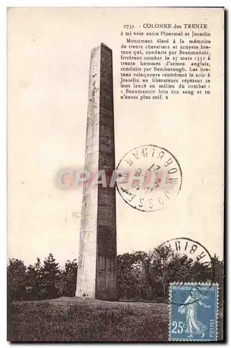 Ansichtskarte AK Colonne de Trenie entre Ploermel et Josselin