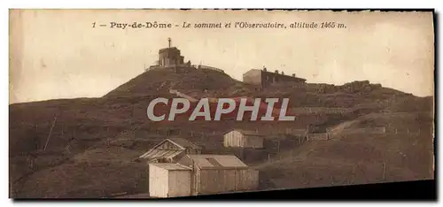 Cartes postales Le Puy de Dome Le sommet de l&#39observatoire