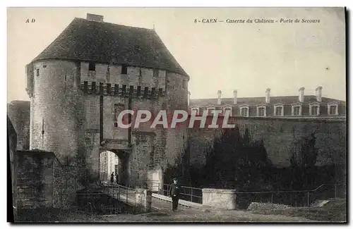 Cartes postales Caen Caserne du Chateau Porte de Secours