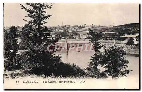 Cartes postales Treguier Vue Generale Sur Plongueil