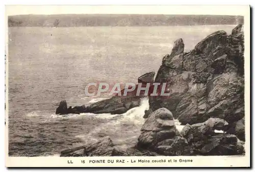 Cartes postales Pointe Du Raz Le Molne Couche et le Gnome