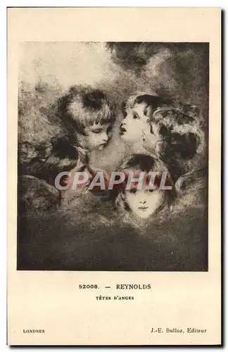 Cartes postales Reynolds Londres Tetes d&#39anges Enfants