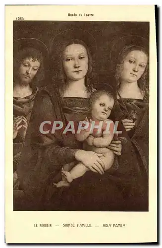 Ansichtskarte AK Musee Du Louvre Paris Le Perugin Sainte Famille