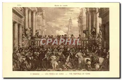 Cartes postales Musee Du Louvre Paris Veronese Les noces du Cana