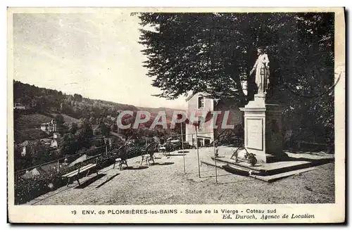 Cartes postales Env de Plombieres les Bains Statue de la Vierge Coteau sud