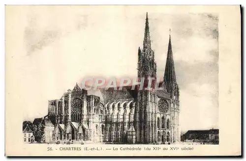 Cartes postales Chartres La Cathedrale