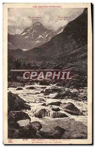 Cartes postales Cauterets Le Gave De Lutour au dessous du lac d&#39Estom