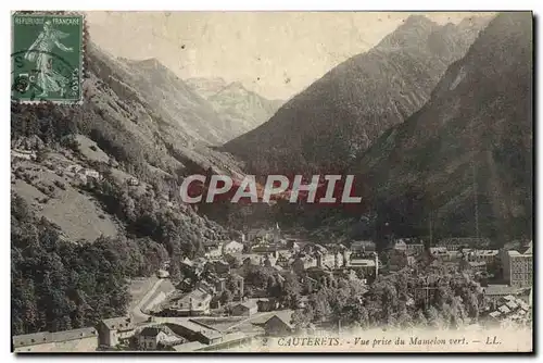 Cartes postales Cauterets Vue Prise du Mamelon Vert