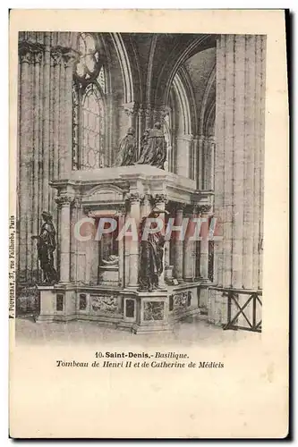 Ansichtskarte AK Saint Denis Basilique Tombeau de Henri II et de Catherine de Medicis