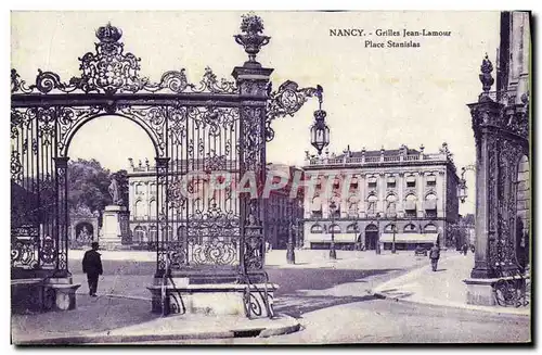 Cartes postales Nancy Grilles Jean Lamour Place Stanislas