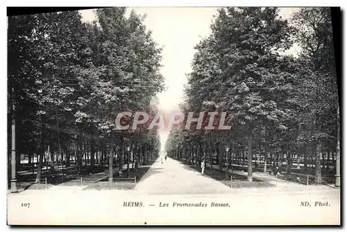 Ansichtskarte AK Reims Les Promenades Basses