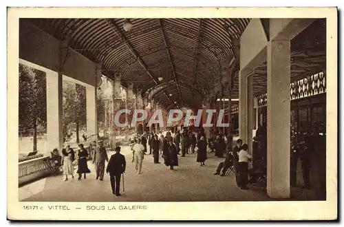 Cartes postales Vittel Sous La Galerie