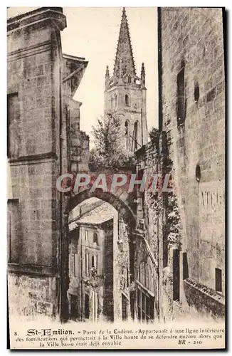 Cartes postales St Emilion Porte de la Cadene