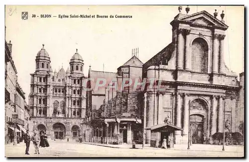 Ansichtskarte AK Dijon Eglise Saint Michel et Bourse du Commerce