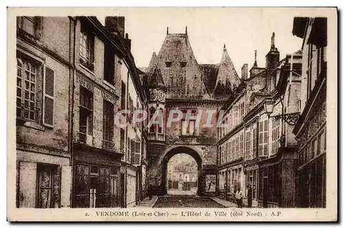 Ansichtskarte AK Vendome L&#39Hotel De Ville Cote Nord