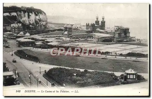 Ansichtskarte AK Dieppe Le Casino et Les Falaises