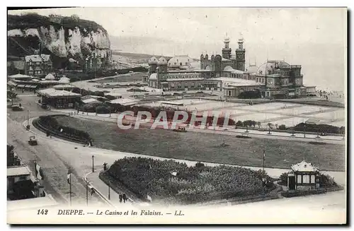 Ansichtskarte AK Dieppe Le Casino et Les Falaises