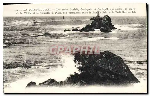 Ansichtskarte AK Pointe Du Raz Les Recifs Gorleik Gorlegreiz et Gorlepell