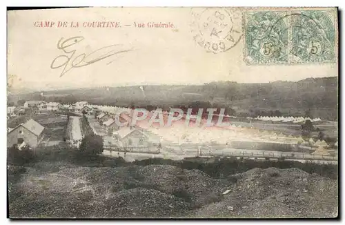 Cartes postales Camp De La Courtine Vue Generale Militaria