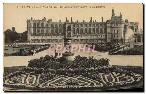 Cartes postales Saint Germain en Laye Le Chateau vu du Parterre