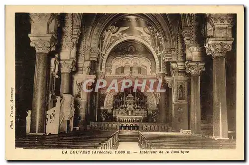 Ansichtskarte AK La Louvesc Interieur de la Basilique