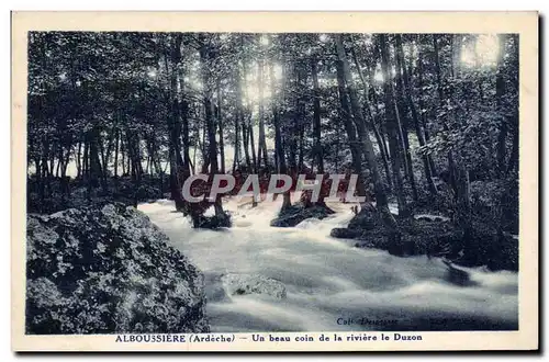 Ansichtskarte AK Alboussiere Un Beau coin de la riviere le Duzon