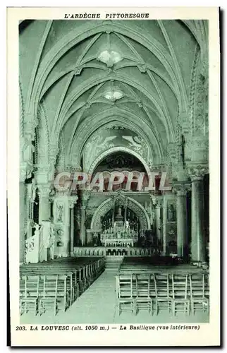 Cartes postales La Louvesc La Basilique Vue interieure