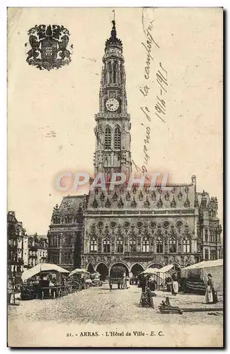 Cartes postales Arras L'Hotel de Ville