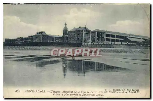 Ansichtskarte AK Berck Plage L&#39Hotel Maritime de la Ville de Paris