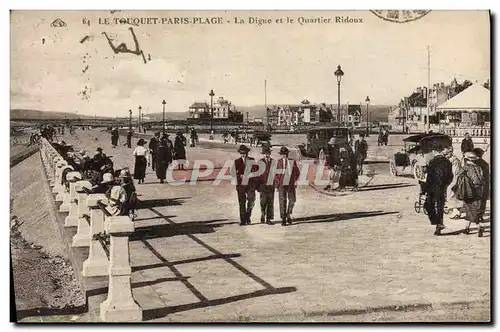 Ansichtskarte AK Le Touquet Paris Plage La Digue et le Quartier Ridoux