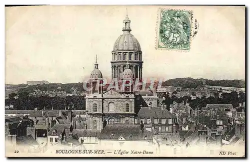 Cartes postales Boulogne Sur Mer L&#39Eglise Notre Dame