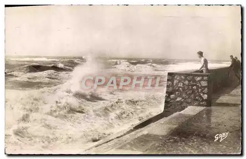 Cartes postales moderne Berck Plage La Mer Un Jour de tempete dans la baie de l'Authie