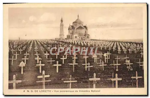 Cartes postales Notre Dame De Lorette Vue Panoramique du Cimetiere National