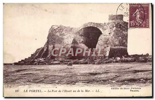 Cartes postales Le Portel Le Fort de L'Heurt vu de la Mer