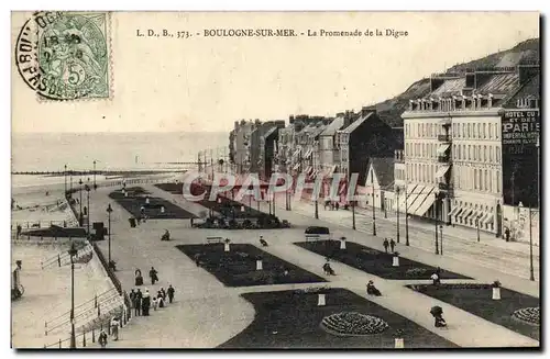 Cartes postales Boulogne Sur Mer La Promenade de la Digue