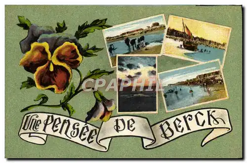 Cartes postales Une Pensee de Berck Bateau