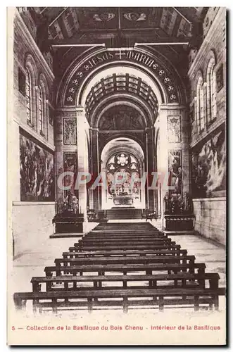 Cartes postales Collection de la Basilique du Bois Chenu Interieur de la basilique Jeanne d'Arc