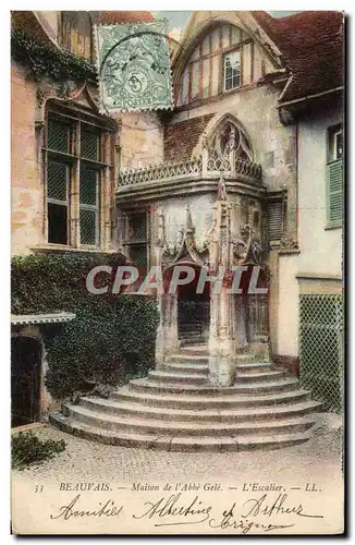Cartes postales Beauvais Maison de l'Abbe Gele L'escalier
