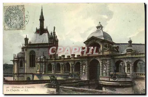 Cartes postales Chateau de Chantilly la chapelle