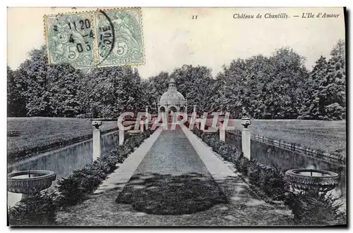 Cartes postales Chateau de Chantilly L'Ile d'Amour