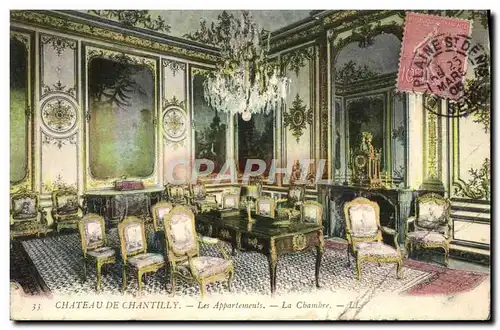 Ansichtskarte AK Chateau de Chantilly Les Appartements la chambre