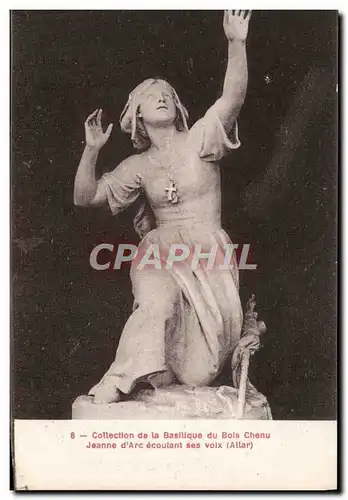 Cartes postales Collection de la Basilique eu Bois Chenu Jeanne d'arc ecoutant ses vois