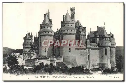 Cartes postales Chateau De Pierrefonds Cote de la Chapelle