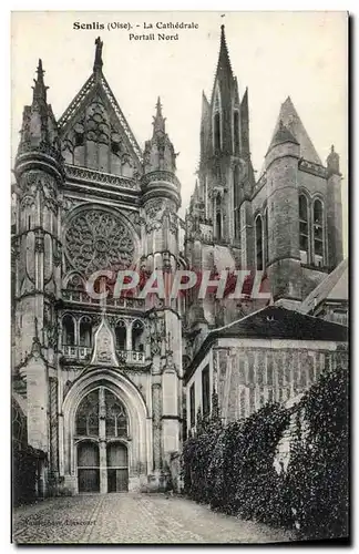 Cartes postales Senlis La Cathedrale Portail Nord