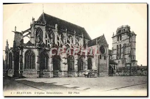 Cartes postales Beauvais L&#39Eglise Saint Etienne